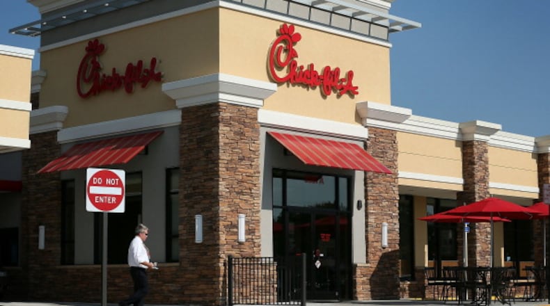 A Marietta Chick-fil-A is temporarily closed “due to COVID-19.”