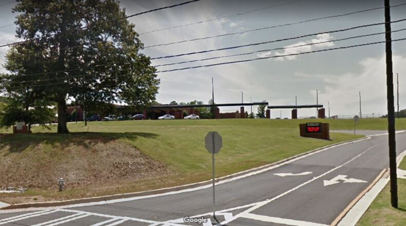 The old gym at Hickory Flat Elementary School will be leased to Cherokee County government for community recreation purposes. GOOGLE MAPS