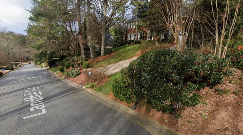 The Sandy Springs City Council recently approved the river corridor review done for 245 Landfall Road in the Breakwater Subdivision. (Google Maps)