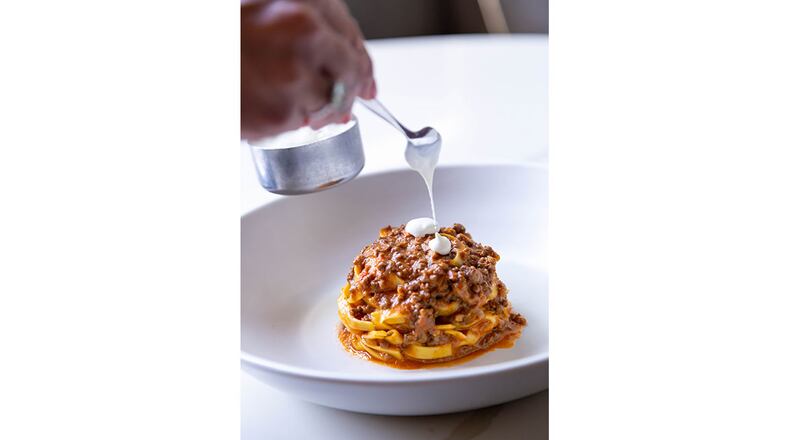 Tagliatelle Wagyu from the menu of The Americano.