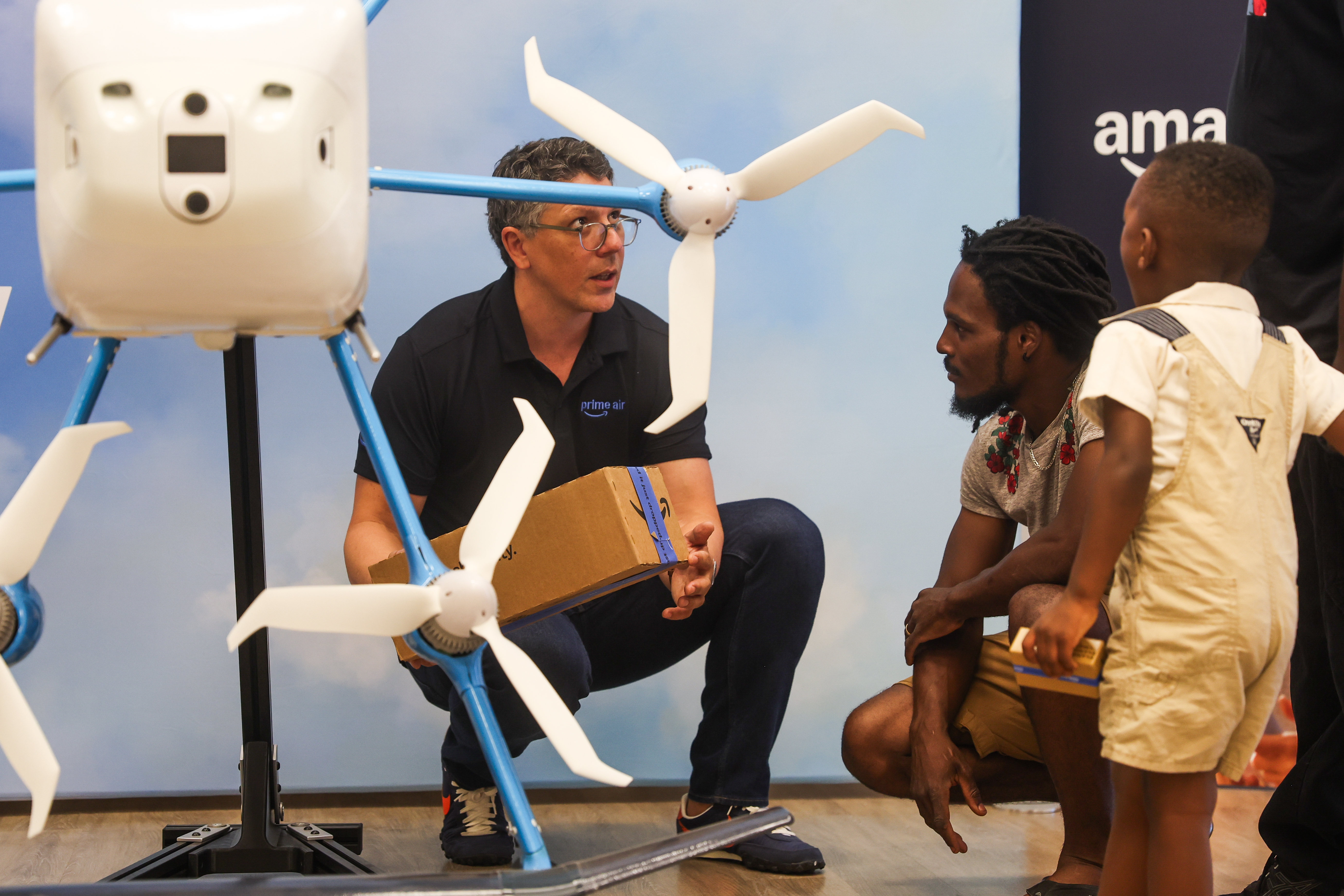 The event Thursday drew a mix of curious residents, drone enthusiasts and people poking around for a new job. (Abbey Cutrer/AJC)