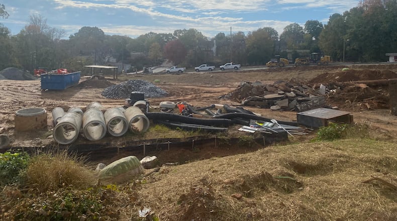 Roswell’s now-$18 million Oxbo Road Project has had a history of delays, but it could be completed next summer, officials say. Credit Adrianne Murchison