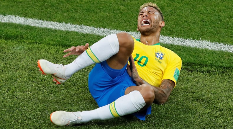 Brazil's Neymar has been criticized for his theatrics during the World Cup.