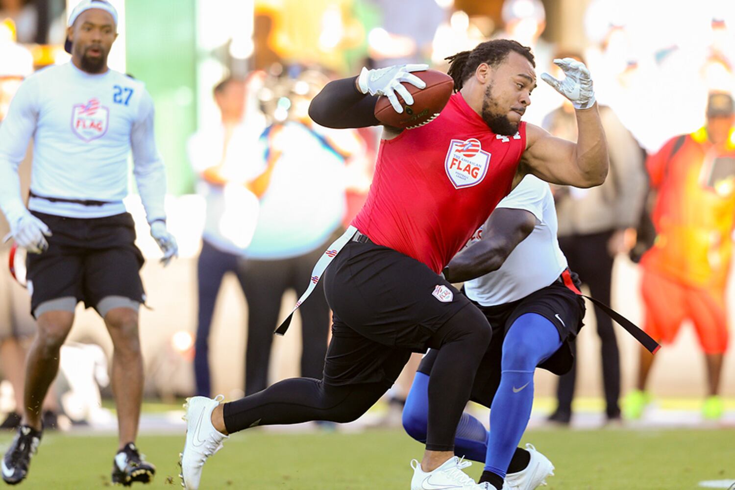 Michael Vick American Flag Football Launch Game