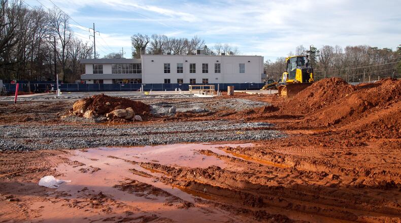 Construction continues on some parts of the NAMB’s land. STEVE SCHAEFER / SPECIAL TO THE AJC