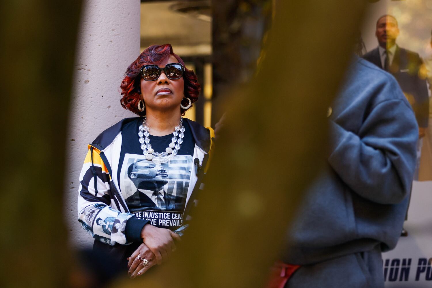 King Center distributing food
