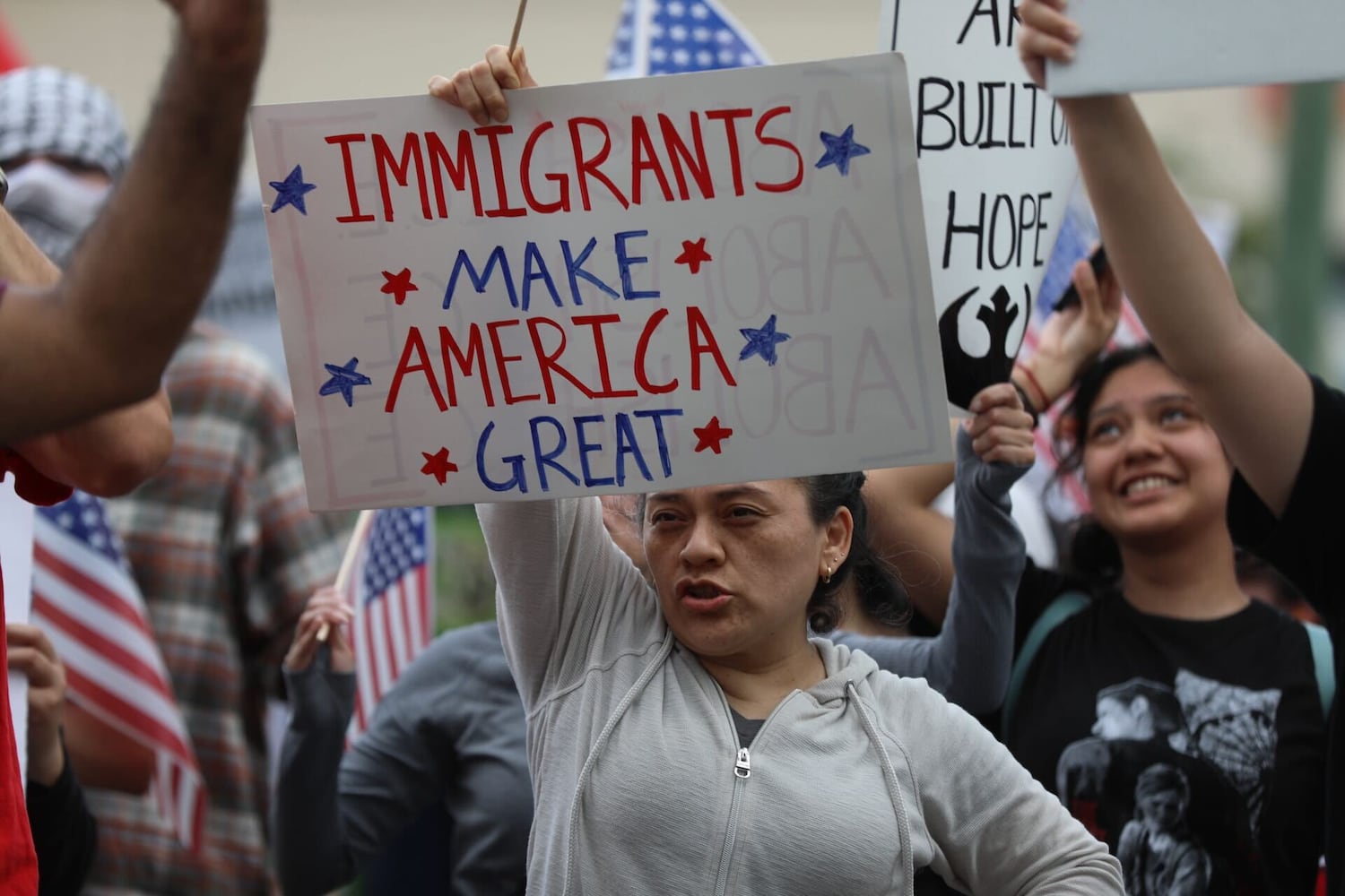 Immigration protests CHAMBLEE. no kings