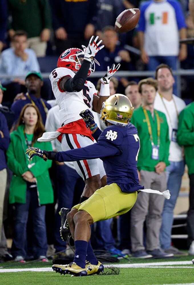 Sept. 9, 2017: Georgia @ Notre Dame