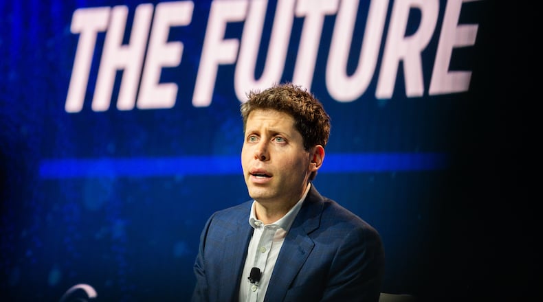 231211 ATLANTA, GA — OpenAI CEO Sam Altman speaks at the HOPE Global Forums at the Hyatt Regency in downtown Atlanta on Monday, Dec. 11, 2023.
(Bita Honarvar for The Atlanta Journal-Constitution)