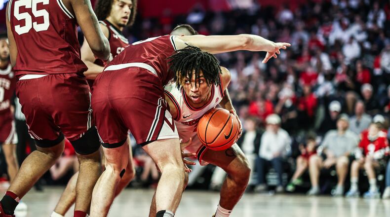 Cam McDowell, a freshman guard, was arrested Friday and booked into Athens-Clarke County Jail on a charge of criminal trespass/interference with property/family violence. (Photo by Mackenzie Miles)