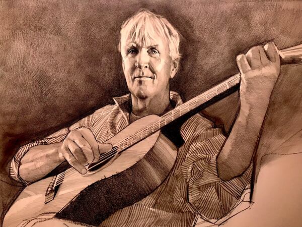 A 2021 drawing of Allen Levi by the artist Garry Pound. (Courtesy of Garry Pound)