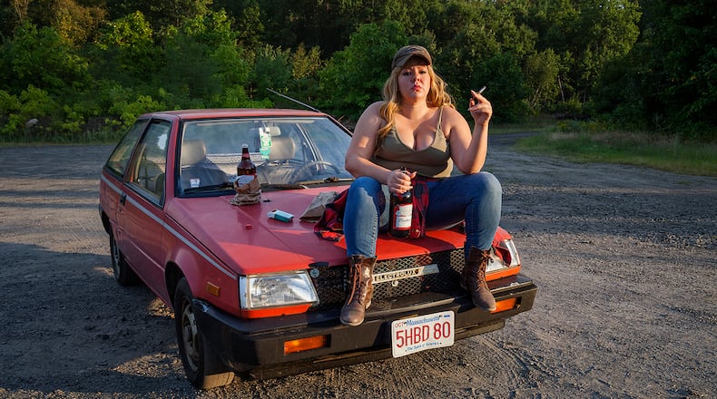 "Red State, Blue Plate" (2016) by Genevieve Gaignard.
Courtesy of Genevieve Gaignard and Shulamit Nazarian, Los Angeles