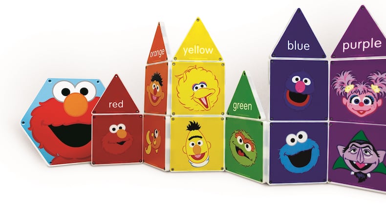 Children will enjoy playing with Elmo, Big Bird, Oscar and other Sesame Street characters with a colors and geometry set.
Courtesy of CreateOn