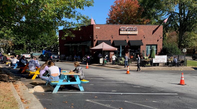 Crema Espresso Gourmet said a Dunwoody al fresco grant program could help them expand outdoor dining.