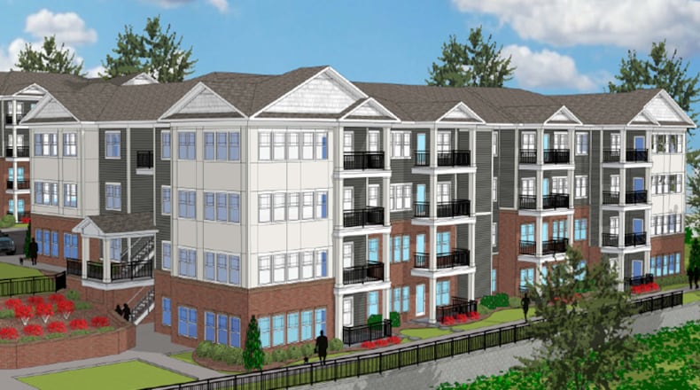 This is a rendering of the Meridian development in DeKalb County.