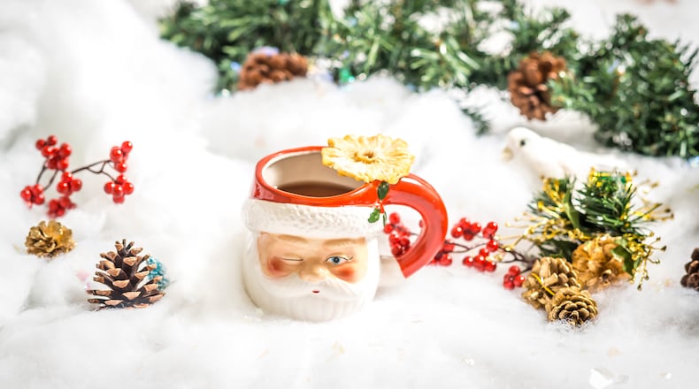 The hot milk punch Bad Santa at the Miracle pop-up mixes with overproof rum with Batavia Arrack. Photo: Rachel Harrison