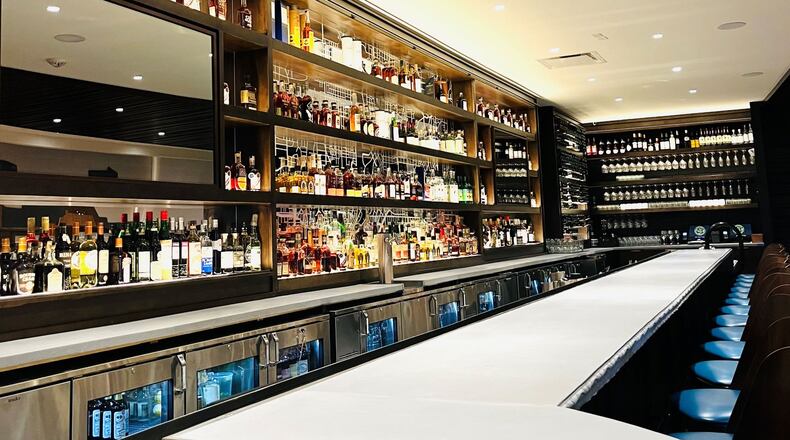 The bar at Roshambo, which recently opened in Buckhead.