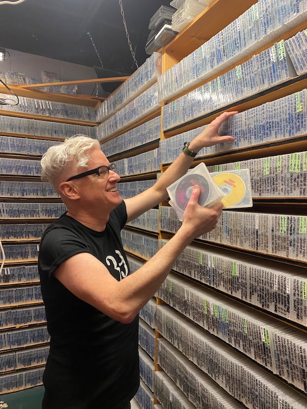 John Robinson prides himself at tracking down obscure films at Videodrome.
Courtesy of Jordan Kady