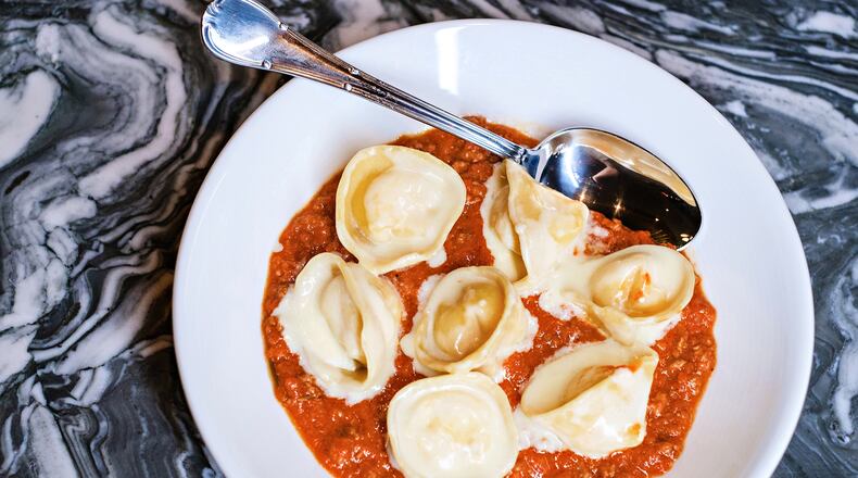 Lamb Bolognese with Ricotta Tortellini from the menu of Dirty Rascal.