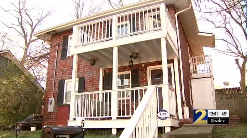 The woman was shot in her lower back.