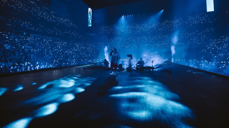 Billie Eilish performs at State Farm Arena during her "Hit Me Hard and Soft" tour Saturday, Nov. 2, 2024. Provided