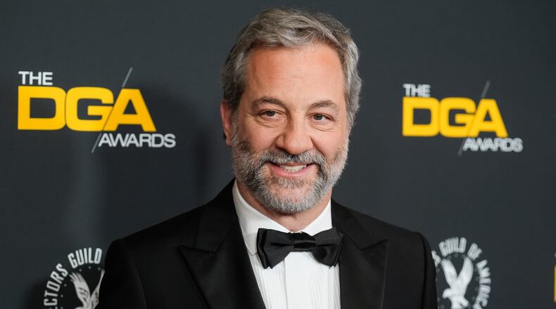 FILE - Judd Apatow arrives at the 77th Directors Guild of America Awards on Saturday, Feb. 8, 2025, in Beverly Hills, Calif. (AP Photo/Chris Pizzello, File)