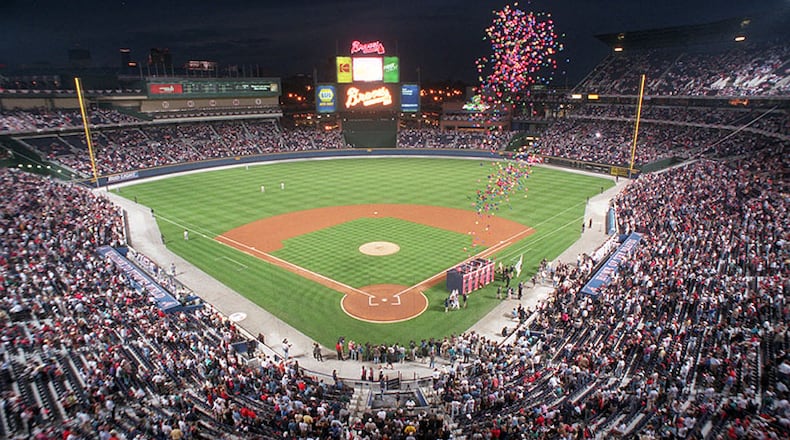 The Braves christened Turner Field for the start of the 1997 season.