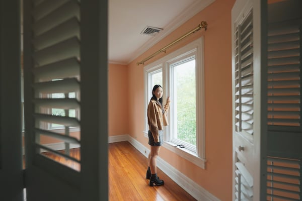 This image released by Neon shows Callina Liang in a scene from "Presence," a film written by David Koepp. (Peter Andrews/Neon via AP)