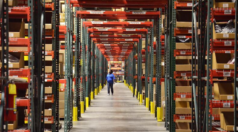 Radial, which handles orders for retailers, is adding 4,000 workers for the holiday season in its Locust Grove fulfillment center. Here, a smaller Radial warehouse in Buford. (Courtesy Radial)