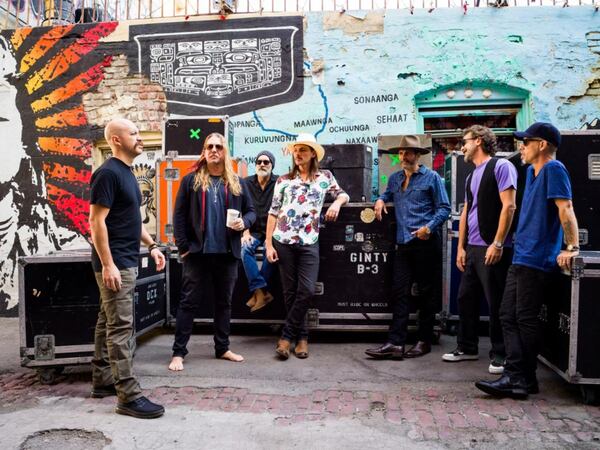 Devon Allman (second from left) said "there are rumblings in the camp" about when to work on a third Allman Betts Band album. But first, he and Duane Betts (center) need to put time into their solo releases. (Courtesy of the Allman Betts Band)