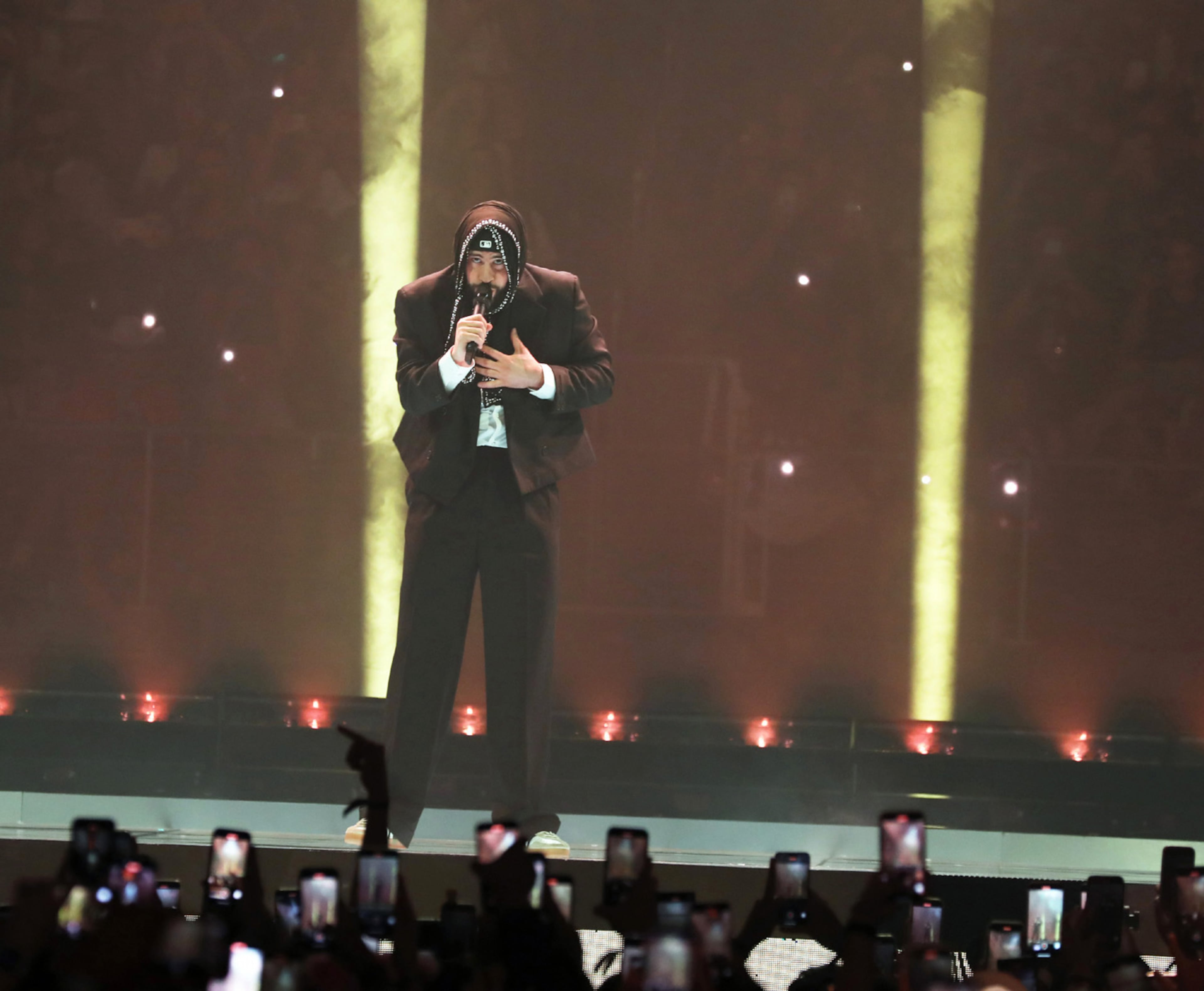 Puerto Rican superstar Bad Bunny rocked sold-out State Farm Arena on Tuesday, May 14, 2024 on his Most Wanted Tour.
(Robb Cohen for the AJC)