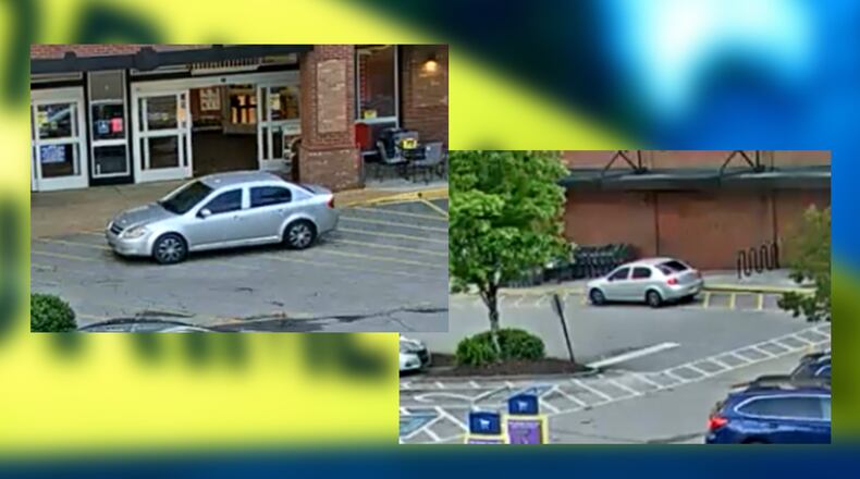 Atlanta police released surveillance photos of the car used by two men suspected in multiple robberies in the Midtown area.