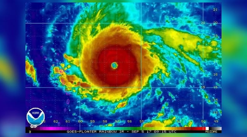 Hurricanes, fueled by the warming of the Earth’s oceans and atmosphere through the burning of fossil fuels, are growing more destructive. (Credit: National Oceanic and Atmospheric Administration)