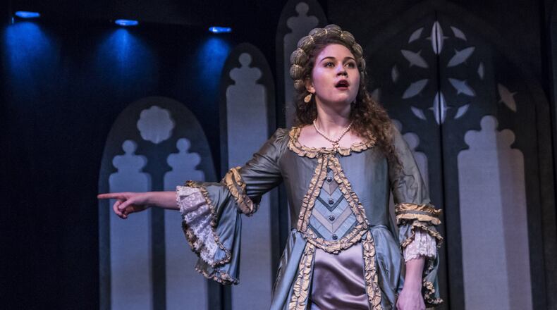Brooke Owens portrays the title role in Synchronicity Theatre’s production of “Anne Boleyn.” CONTRIBUTED BY DANIEL PARVIS