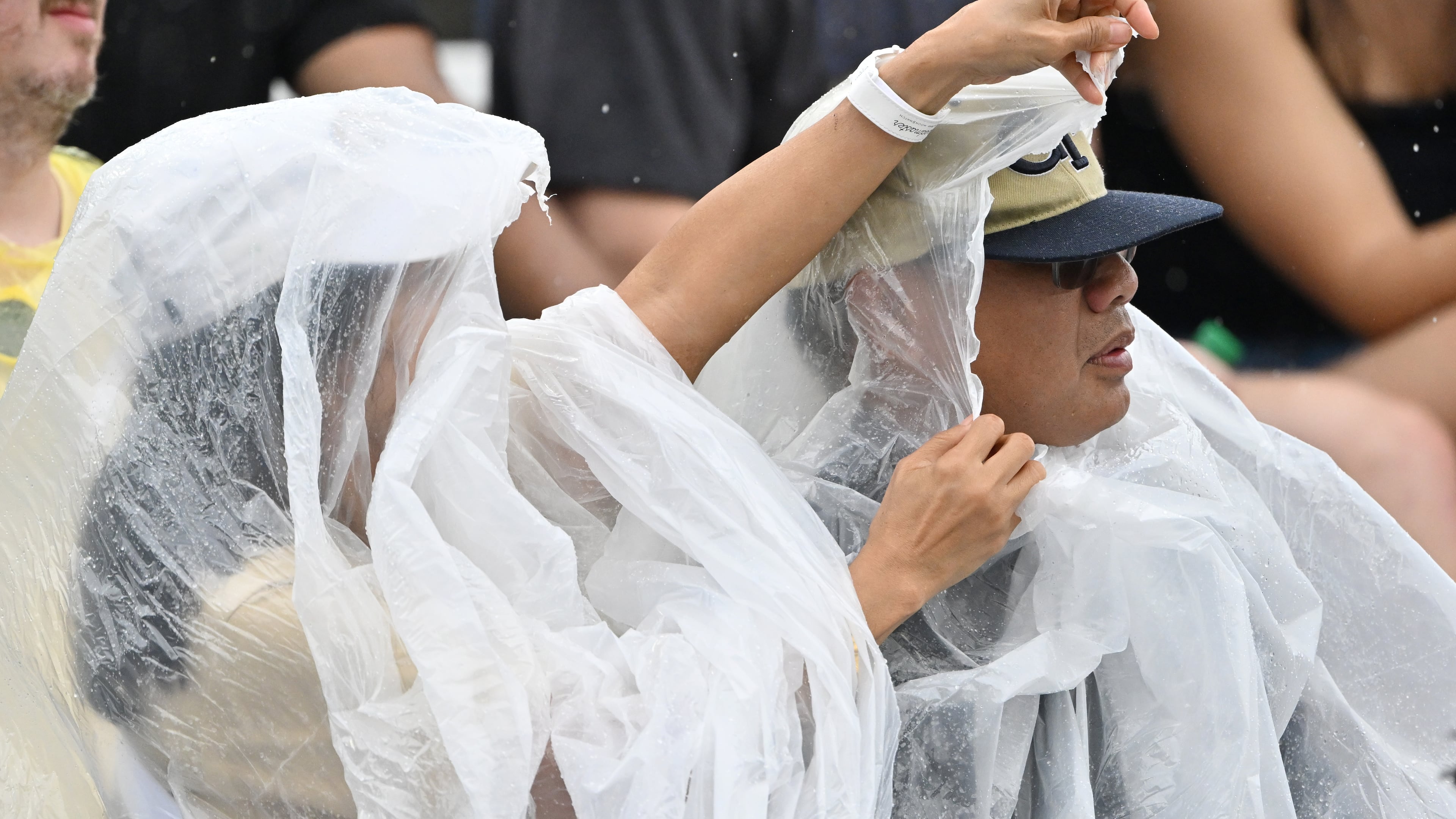 Temple at No. 18 Georgia Tech was scheduled to start at 4:30 p.m. but a weather delay due to lightning pushed the start time up 30 minutes. (Hyosub Shin/AJC)