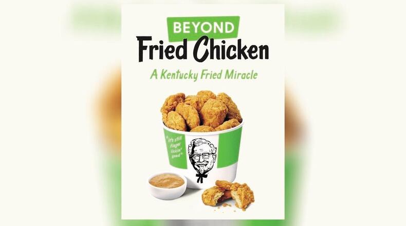 KFC will partner with Beyond Meat to offer Beyond Fried Chicken products at its restaurant near SunTrust Park in Cobb County