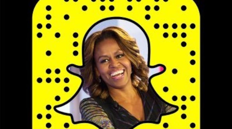 First Lady Michelle Obama joined snapchat on June 21.