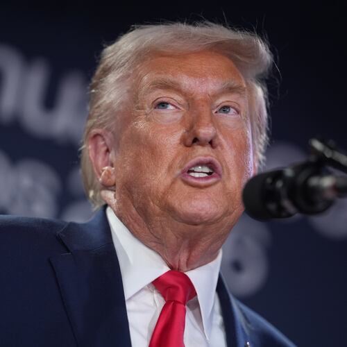 President Donald Trump speaks during a meeting of Global Business Leaders at the Annual Meeting of the World Economic Forum in Davos, Switzerland, Wednesday, Jan. 21, 2026. (AP Photo/Evan Vucci)