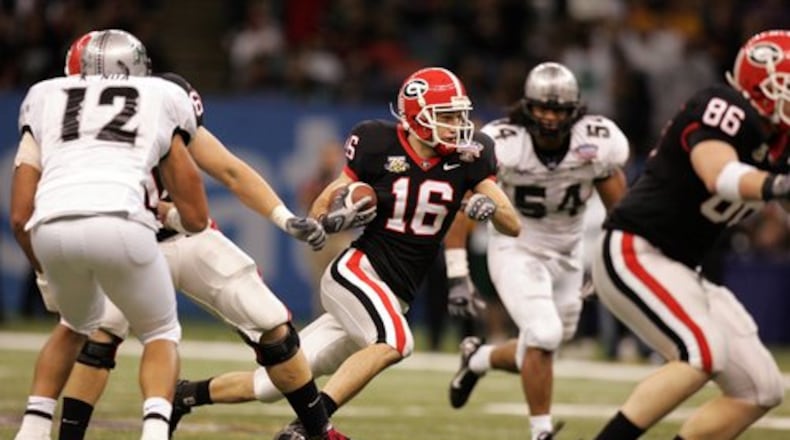 Calhoun native Kris Durham’s football career has taken him from the University of Georgia to the NFL and abroad. Now, Durham works as head of the NFL Academy in Loughborough, England. (Brant Sanderlin/AJC file)