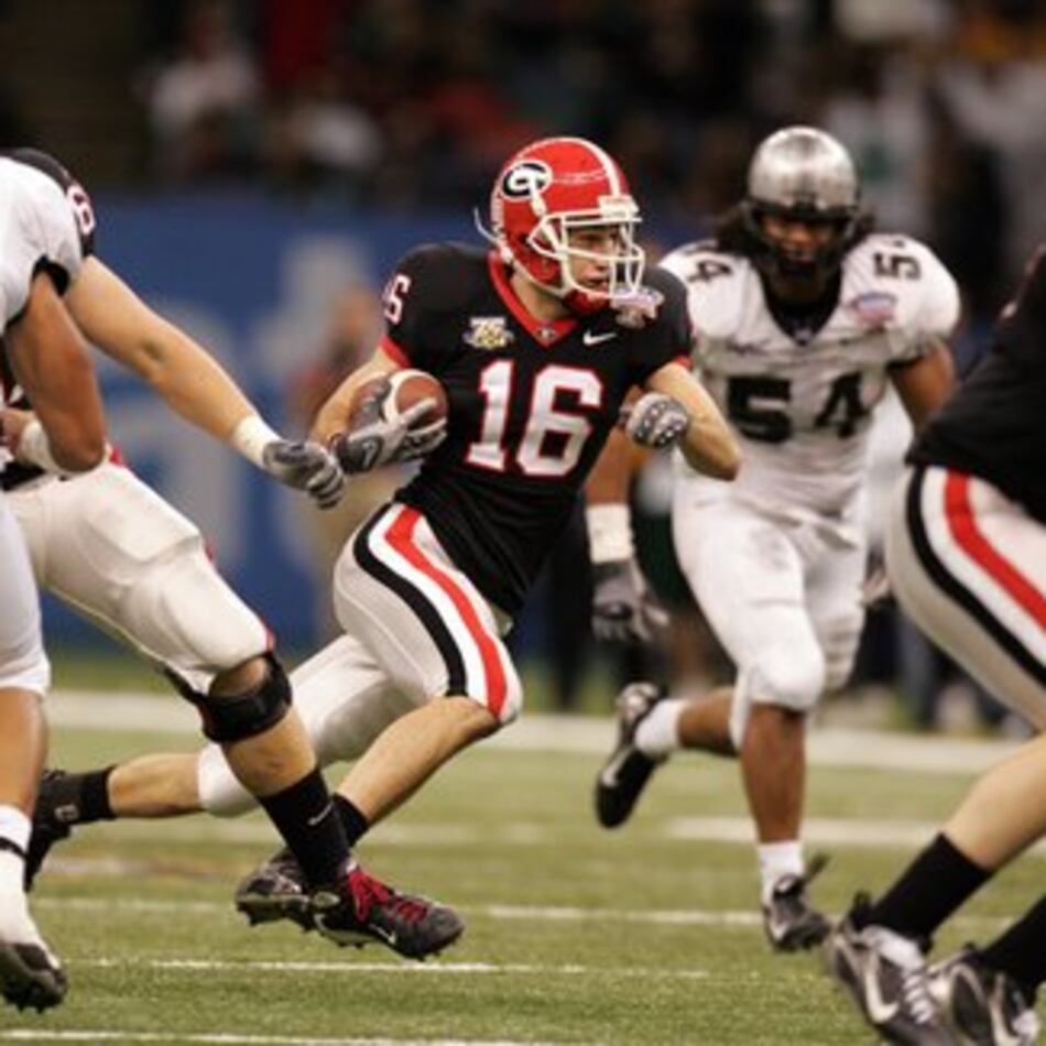Calhoun native Kris Durham’s football career has taken him from the University of Georgia to the NFL and abroad. Now, Durham works as head of the NFL Academy in Loughborough, England. (Brant Sanderlin/AJC file)
