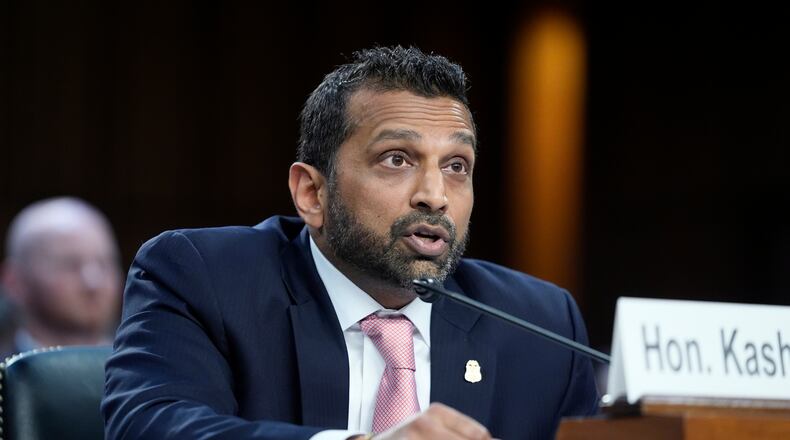 FBI Director Kash Patel testifies during the Senate Judiciary hearing on Oversight of the Federal Bureau of Investigation, Tuesday, Sept. 15, 2026 in Washington. (AP Photo/Manuel Balce Ceneta)