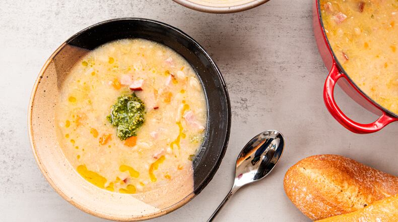 Quick Ham and Bean Soup. (Aaliyah Man for The Atlanta Journal-Constitution)