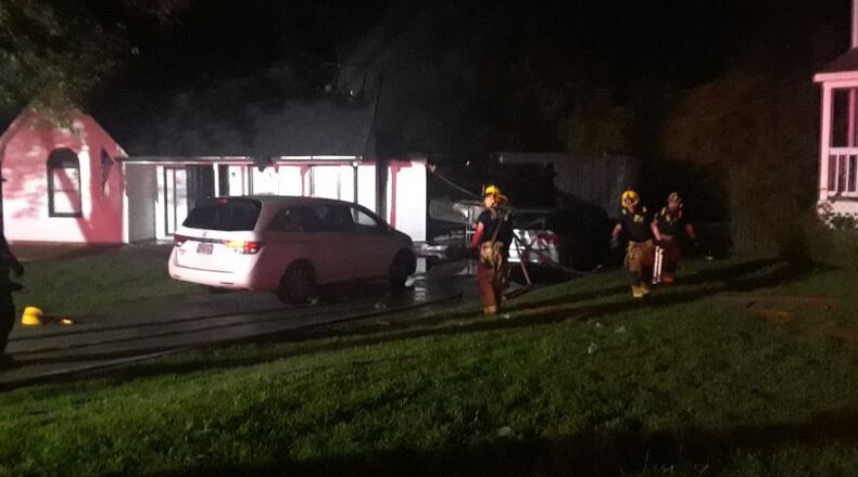 Gwinnett County firefighters responded to two unrelated house fires in Lawrenceville over the weekend, including this one on Sisters Court.