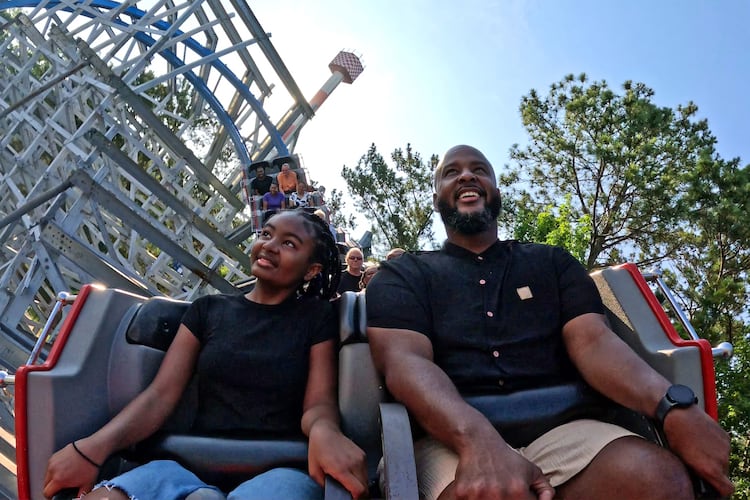 Many theme parks sell a line-skipping add on, which helps guests avoid longer lines on rides like the Twisted Cyclone (pictured) at Six Flags. (Photo courtesy of Six Flags Over Georgia)
