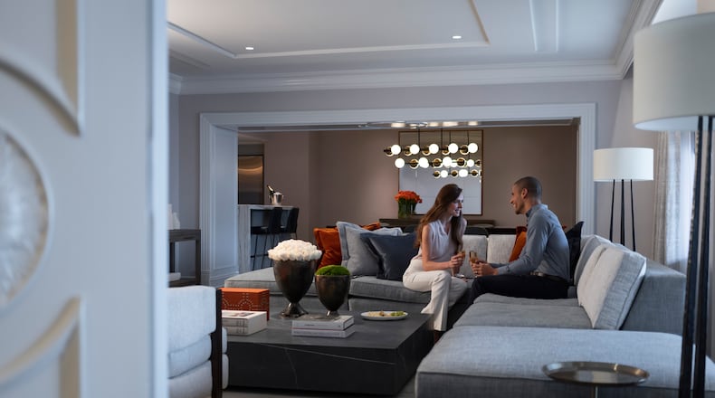 Champagne, flowers and alone time all combine for a perfect romantic staycation at The Four Seasons.
Courtesy of The Four Seasons.