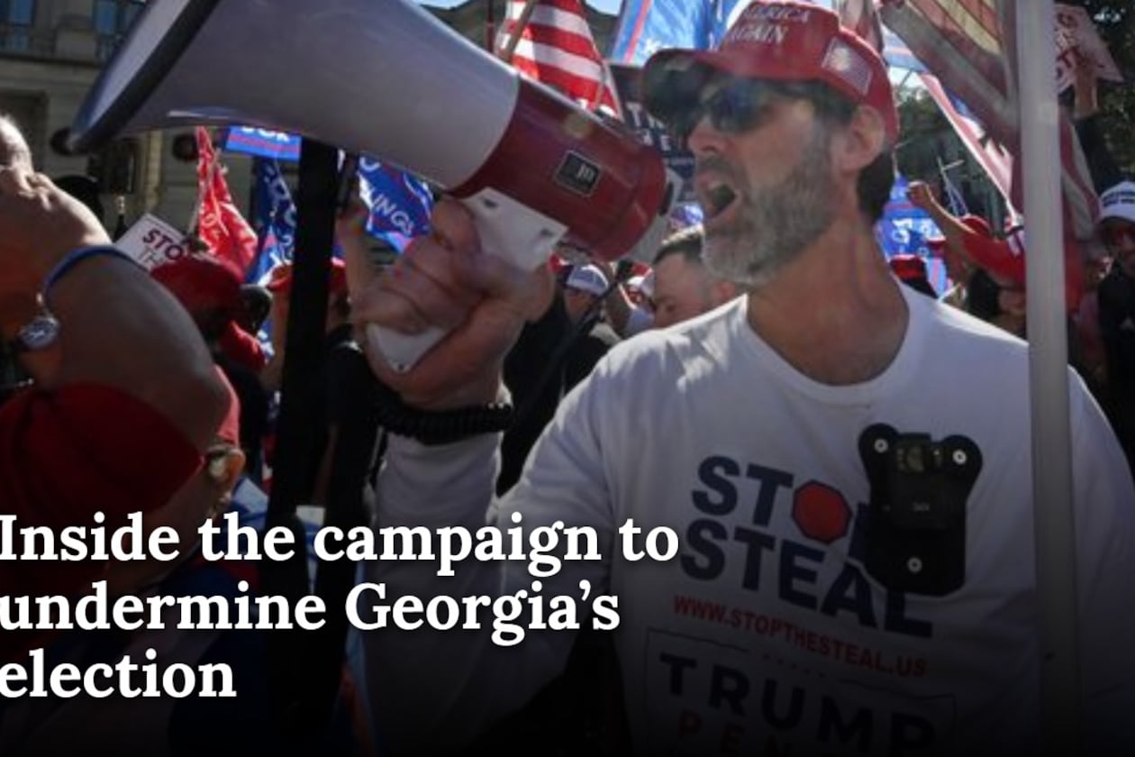 Screenshot of AJC special report about the campaign to undermine Georgia's election.