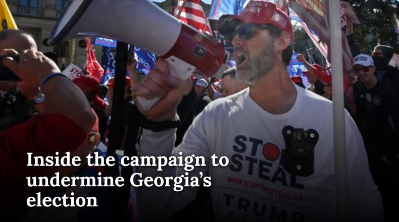 Screenshot of AJC special report about the campaign to undermine Georgia's election.