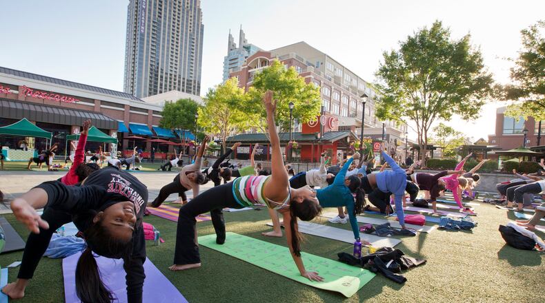 Wellness Wednesdays take place each Wednesday at Central Park in Atlantic Station.