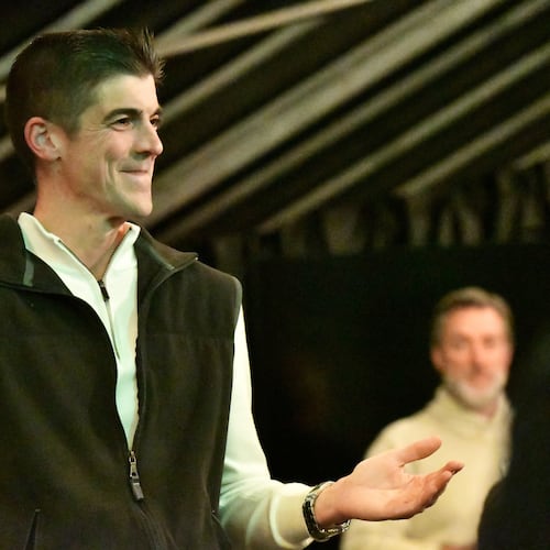 Ryan Crosswell, a former federal prosecutor who quit the Department of Justice in protest, speaks at a campaign event for his run for Congress, Dec. 4, 2025, in Allentown, Pa. (AP Photo/Marc Levy)