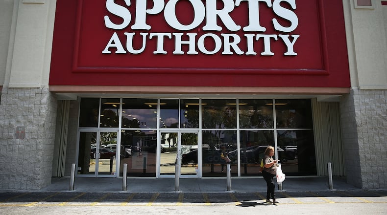 MIAMI, FL - MARCH 02: A Sports Authority store is seen as the company files for Chapter 11 bankrupty on March 2, 2016 in Miami, Florida. The chain of stores owned by private equity firm Leonard Green & Partners will seek to sell or close about 140 stores. (Photo by Joe Raedle/Getty Images)
